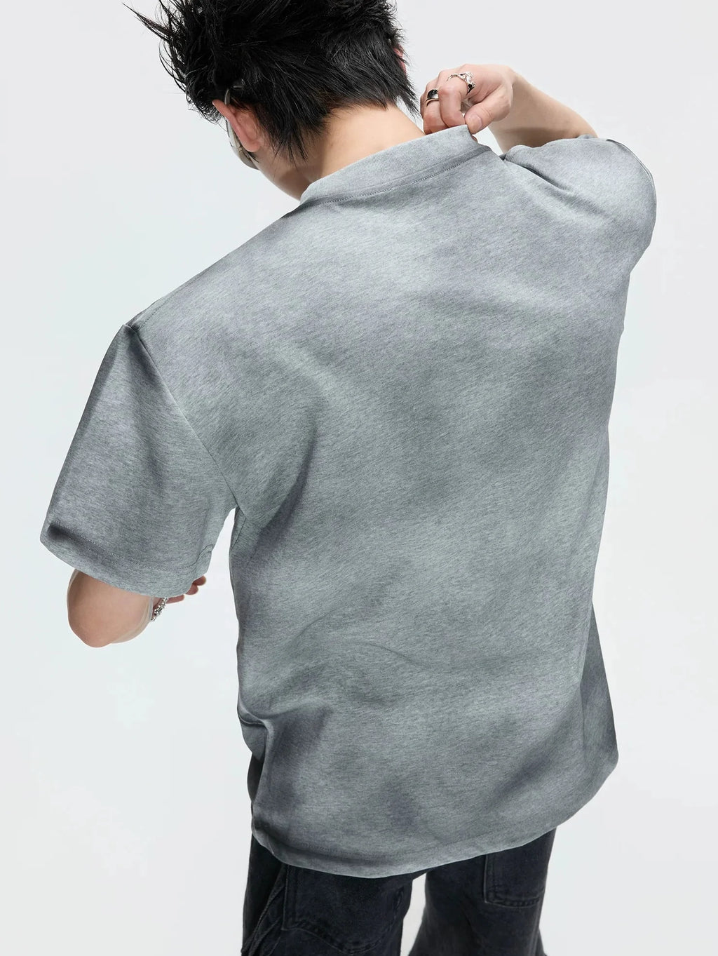 Hand-Painted Gradient Shoulder Tee