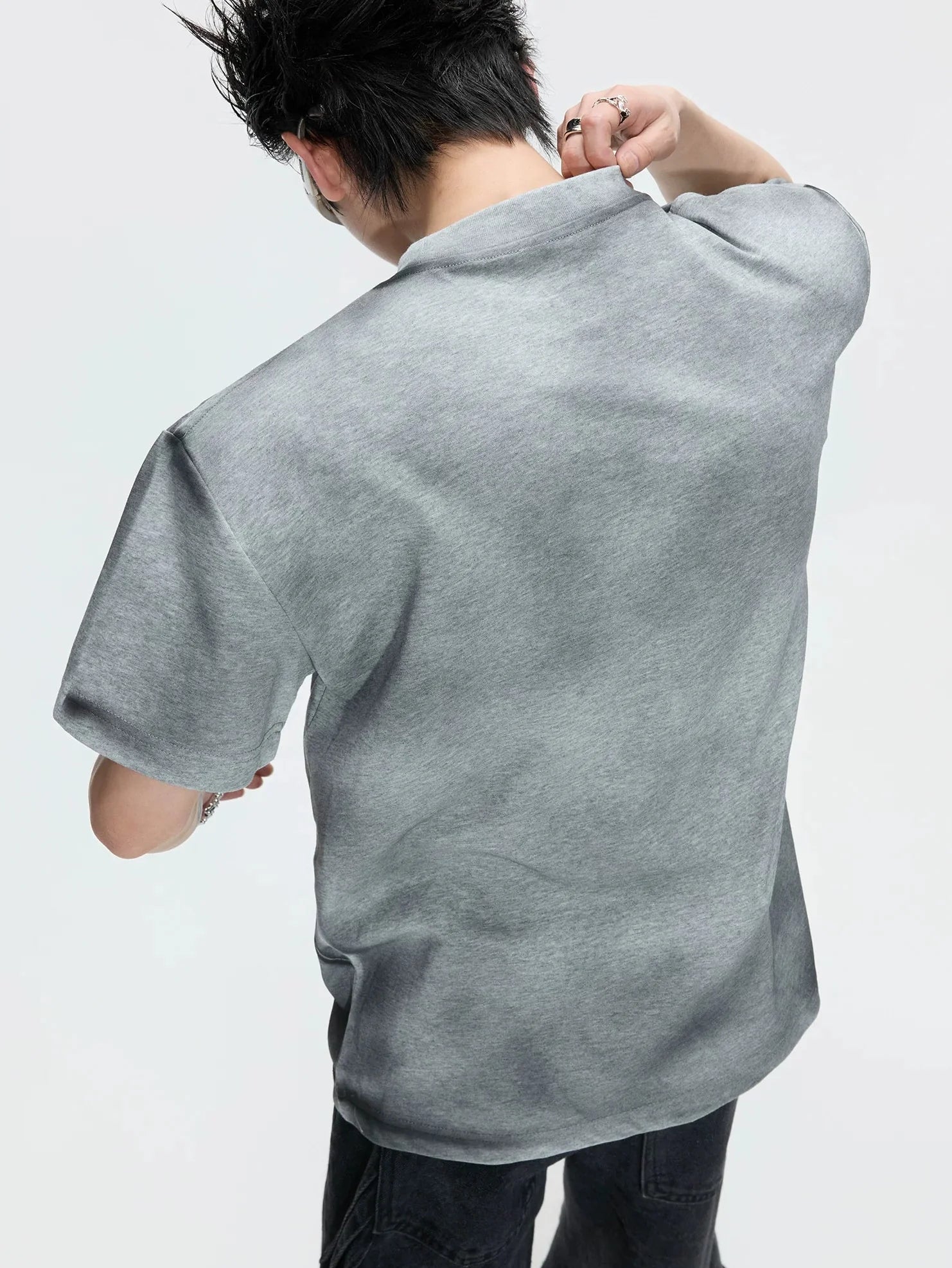 Hand-Painted Gradient Shoulder Tee