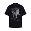 Animal Graphic Letter Oversized Tee