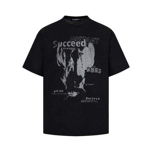 Animal Graphic Letter Oversized Tee Hover Image