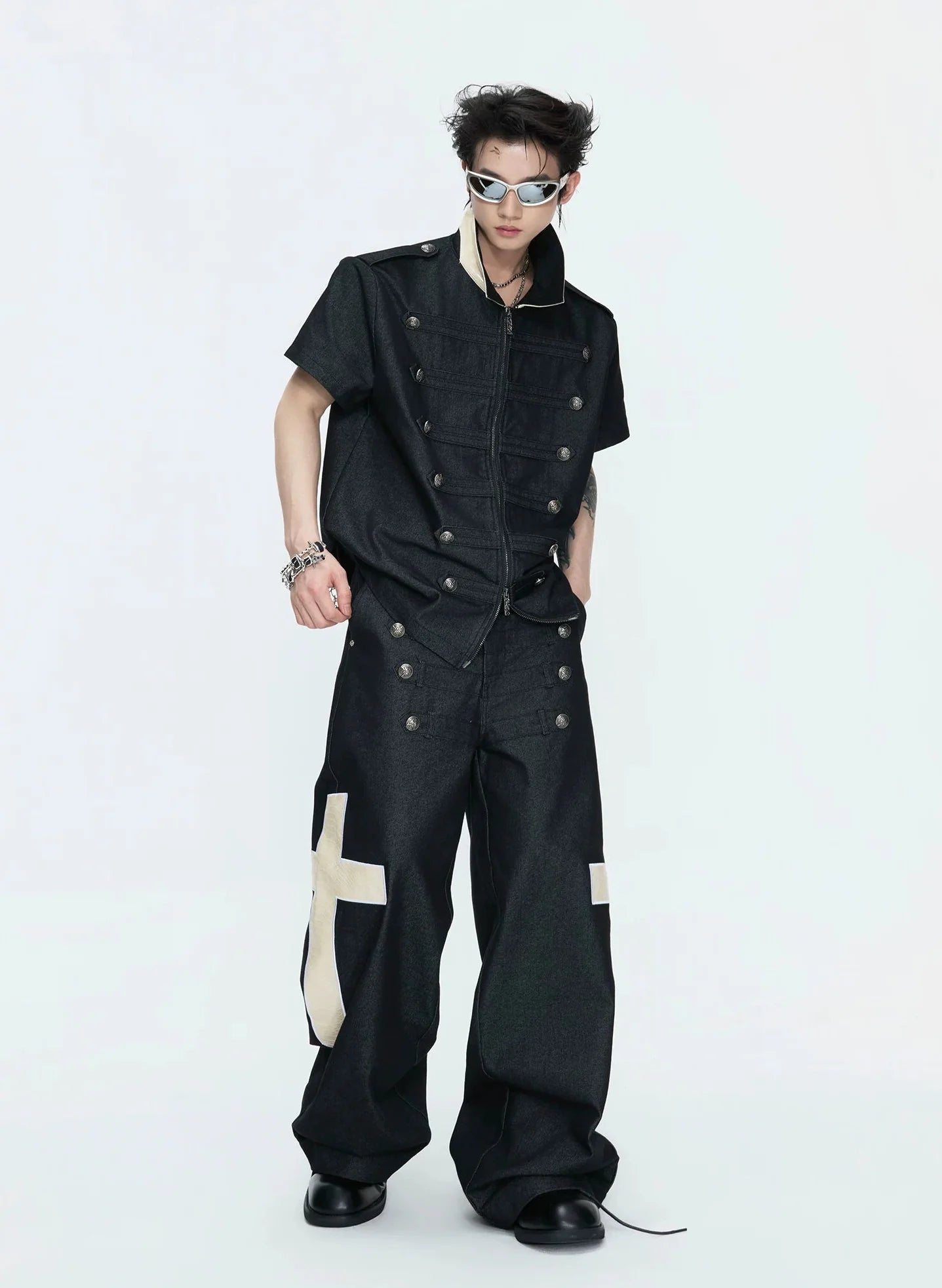 【26s Apr.】Napoleonic Double-Breasted Tee & Cross Pants