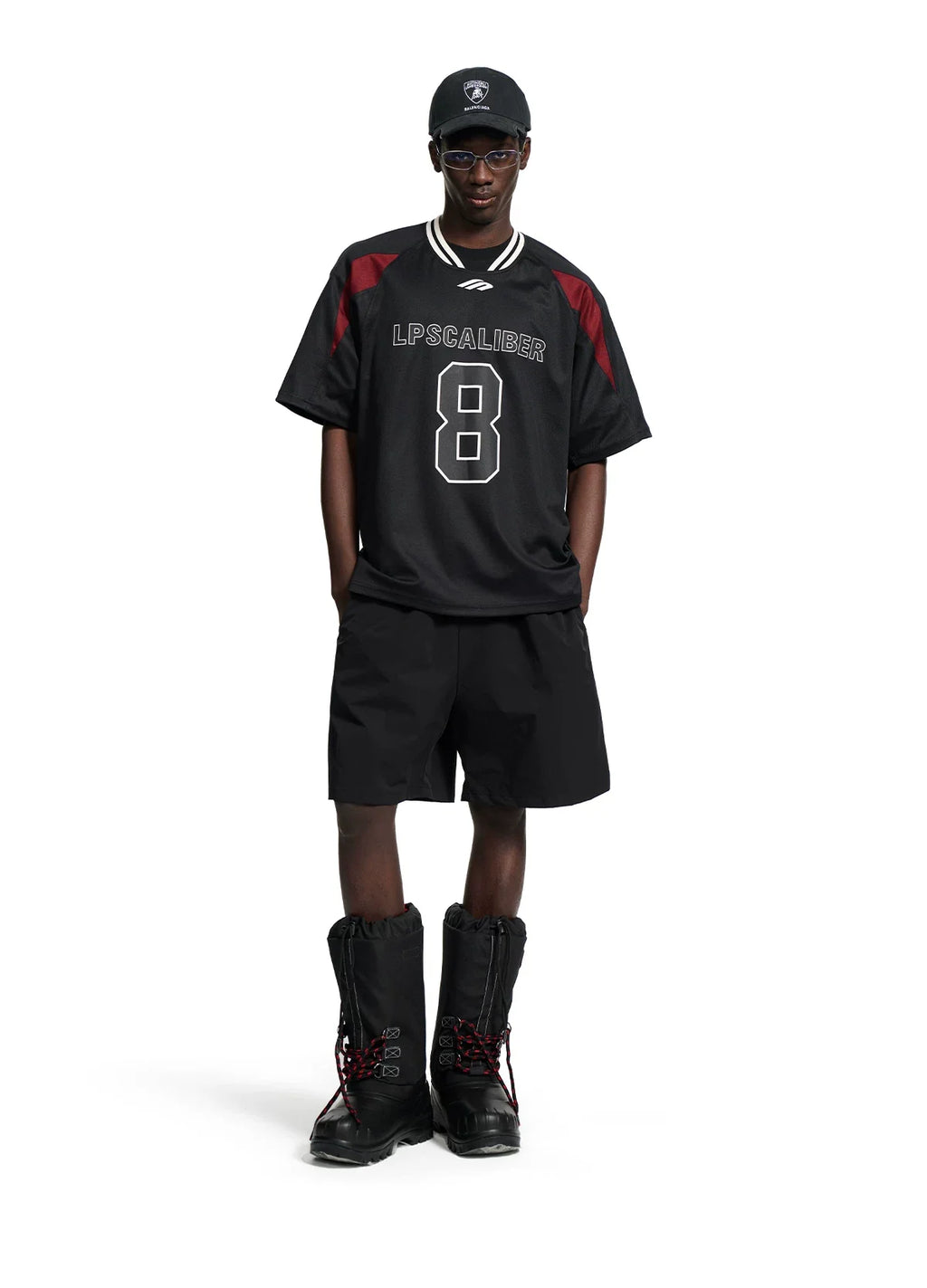 Retro Number Contrast Jersey Tee