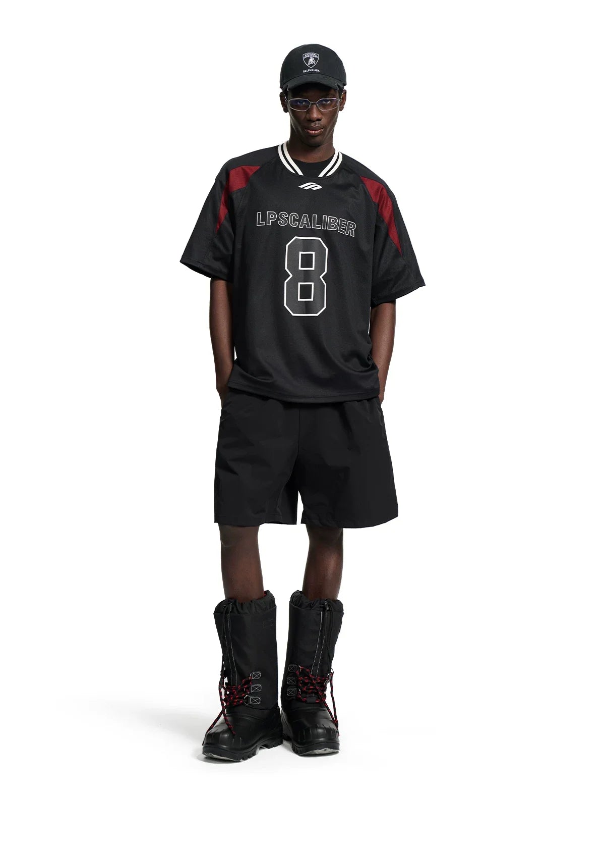 Retro Number Contrast Jersey Tee