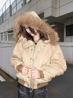 Shibuya MA-1 Fur Collar Bomber Jacket