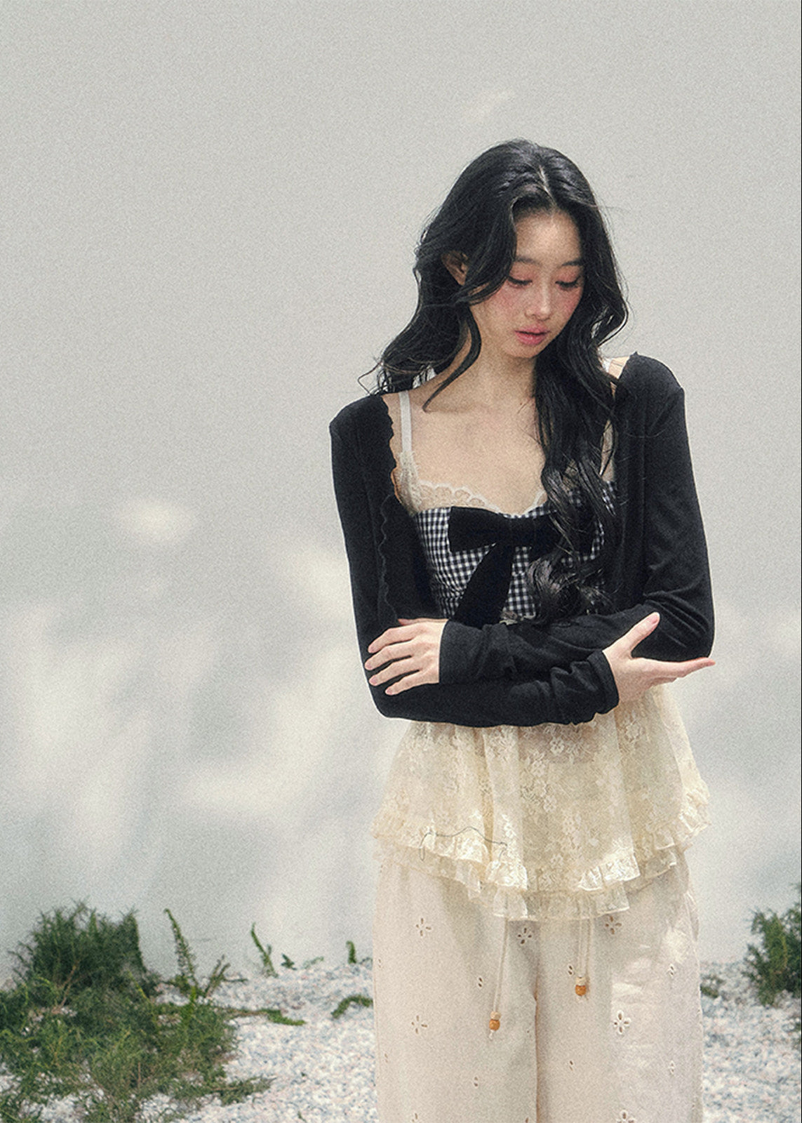 Fleur Passage Bow Lace Top