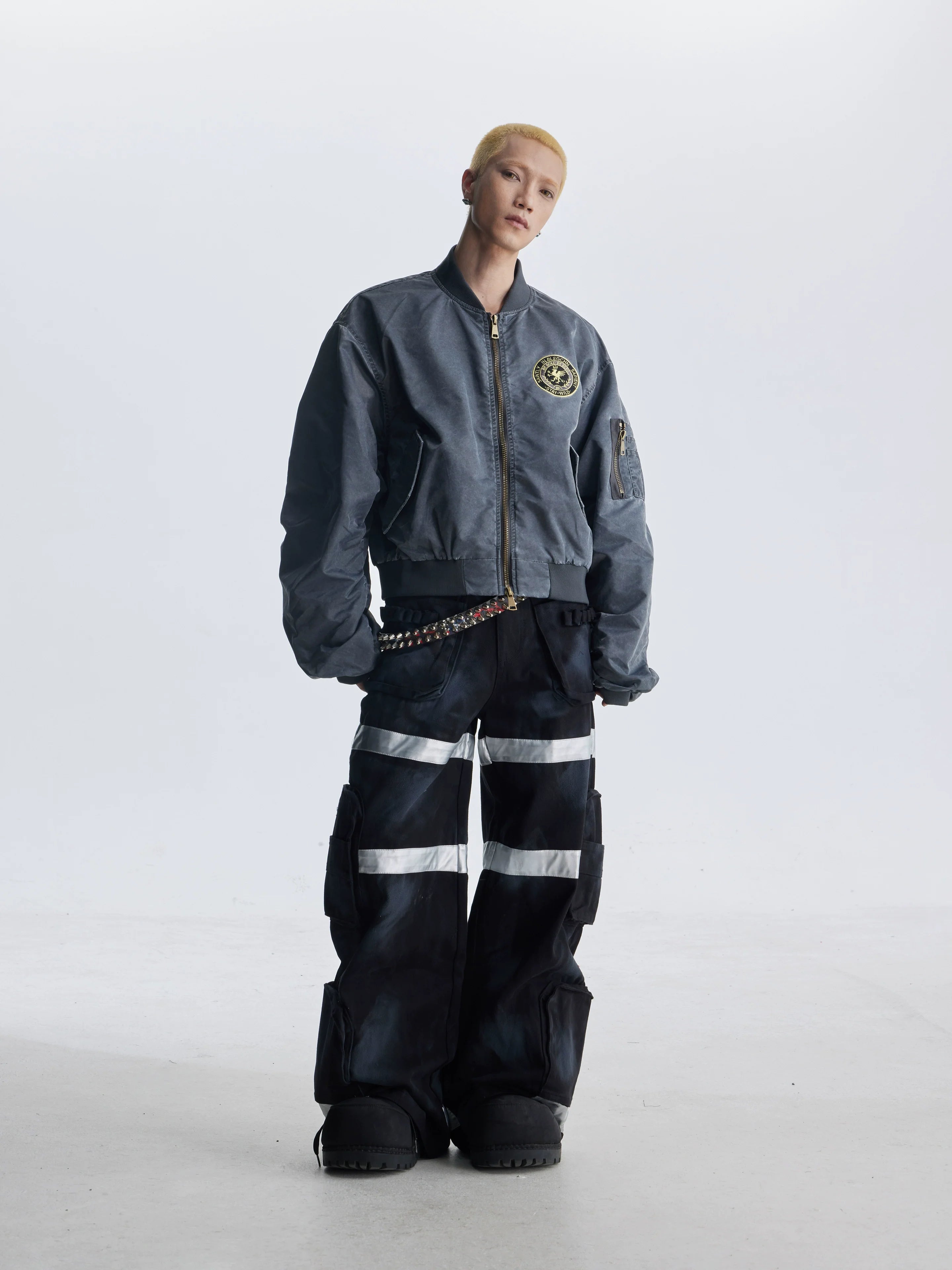 【25s Aug.】Street Dirty Dyed Multi-pocket Jeans
