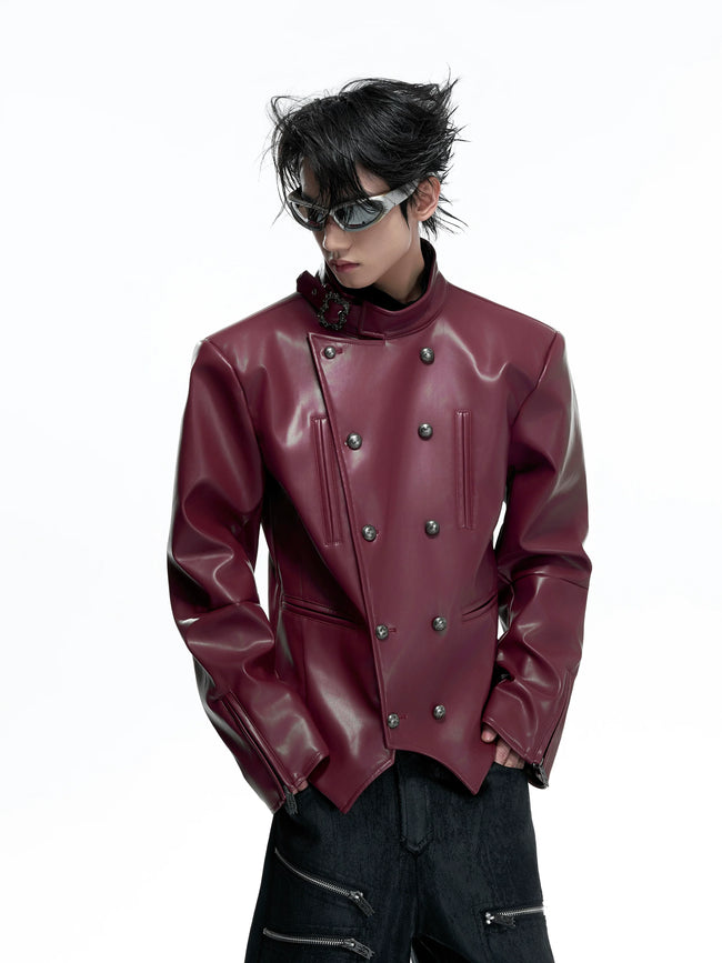 【26s Mar.】Napoleon Double-Breasted Leather Jacket Main Image