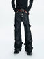【26s Mar.】Waxed Buttoned Straight Denim Pants