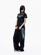 Double Waist Leopard Panel Sweatpants