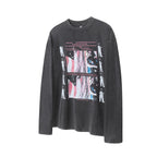 Layered Distressed Washed Long Sleeve Tee