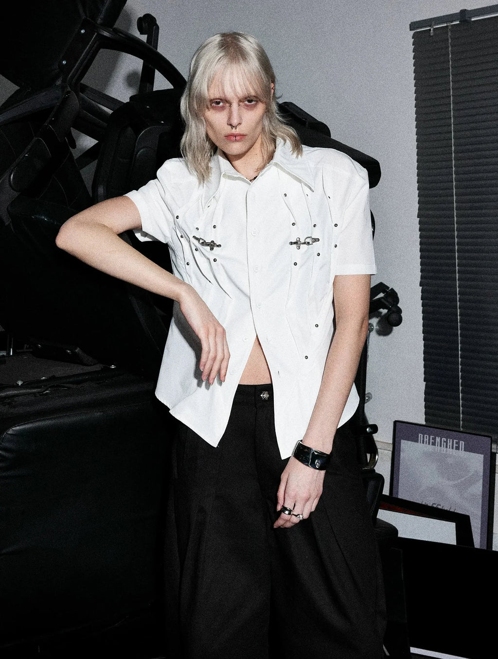 【26s Apr.】Pleated Waist Structured Shirt