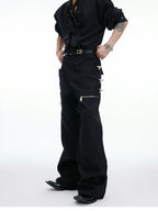 【25s Sep.】Vintage Metal Zipper 3D Pocket Pants