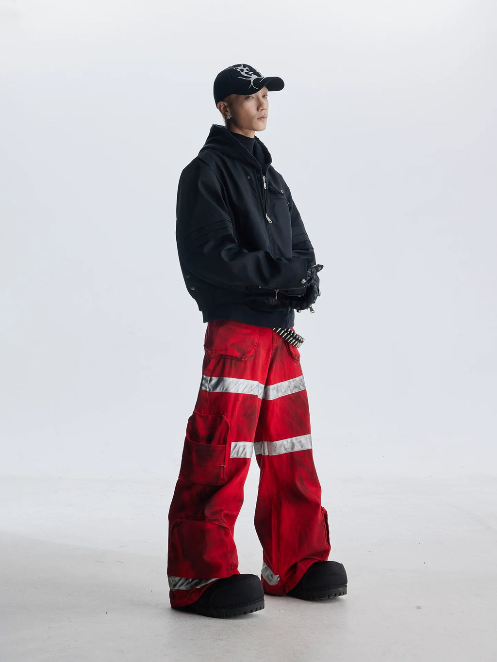 【25s Aug.】Street Dirty Dyed Multi-pocket Jeans