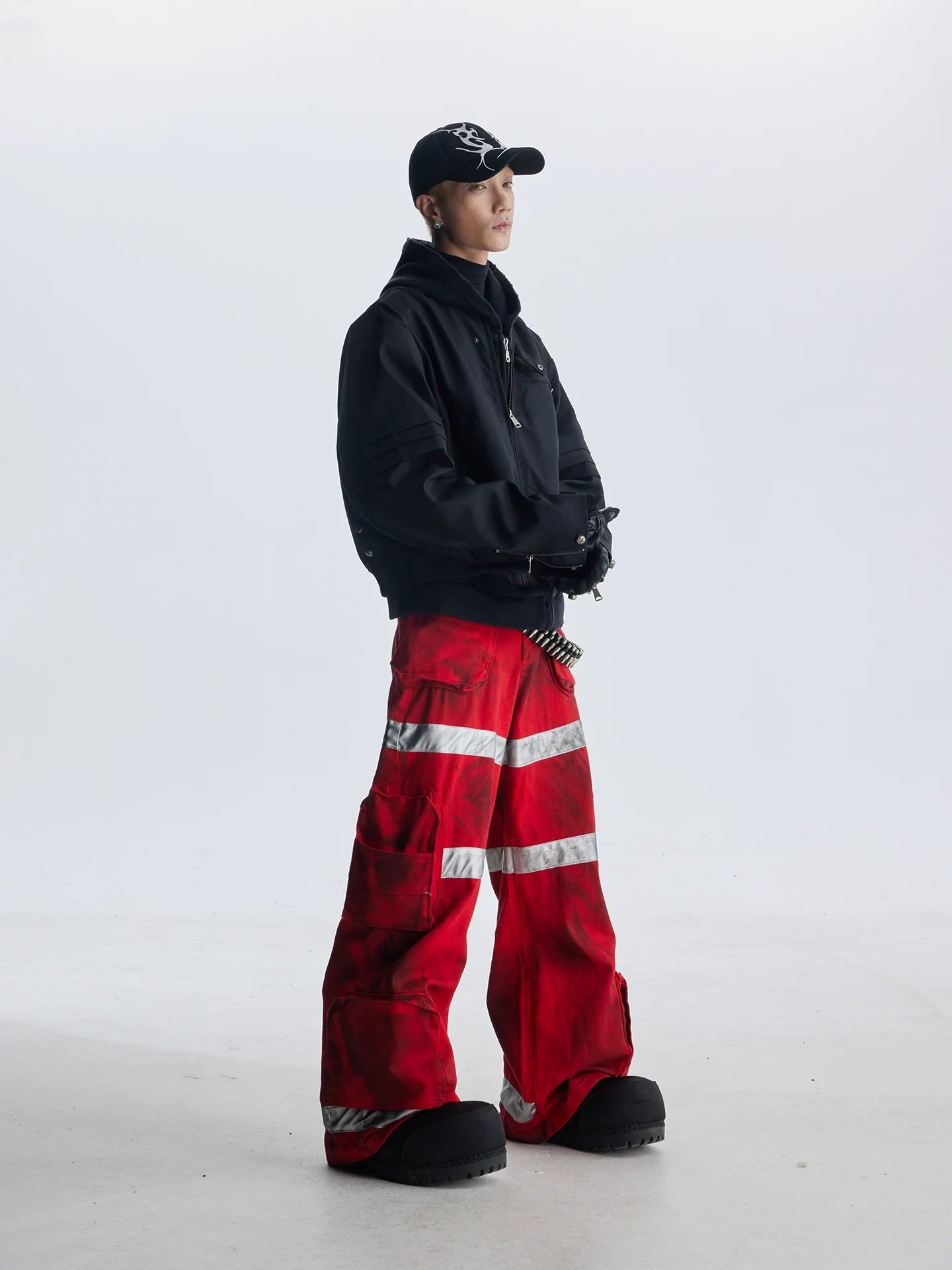 【25s Aug.】Street Dirty Dyed Multi-pocket Jeans
