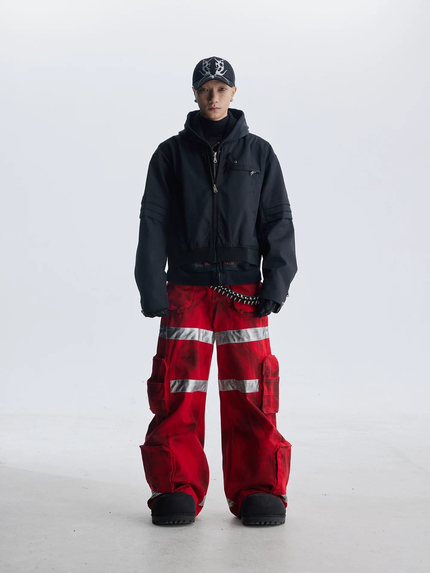 【25s Aug.】Street Dirty Dyed Multi-pocket Jeans