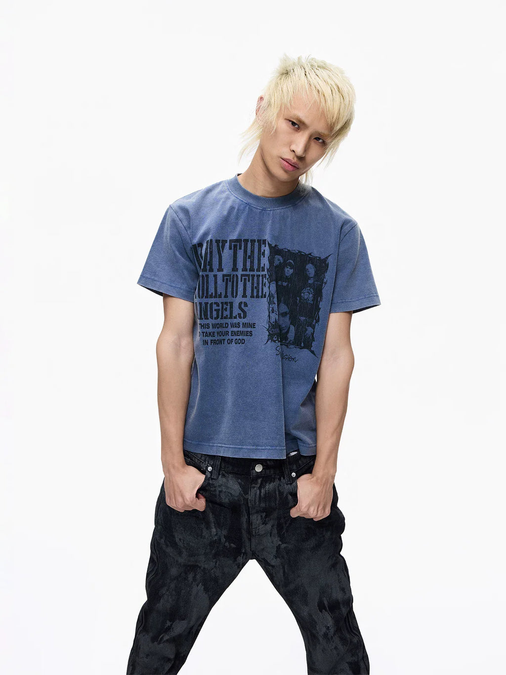 Washed Vintage Graphic Cropped Tee
