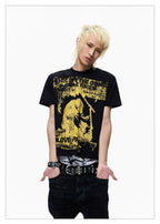 Vintage Rock Band Graphic Cropped Tee