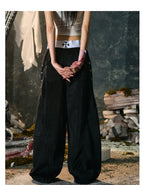 【26s Jan.】Boxing Velvet Curved Wide-Leg Denim Pants