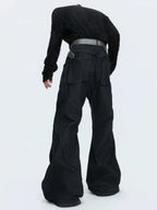 【26s Jan.】Vintage Red Diamond Distressed Washed Denim Jeans