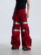 【25s Aug.】Street Dirty Dyed Multi-pocket Jeans