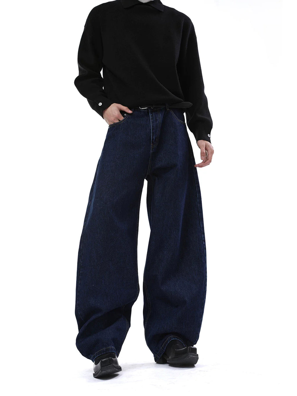 【26s Jan.】Clean-Fit Washed Vintage Straight Denim Pants