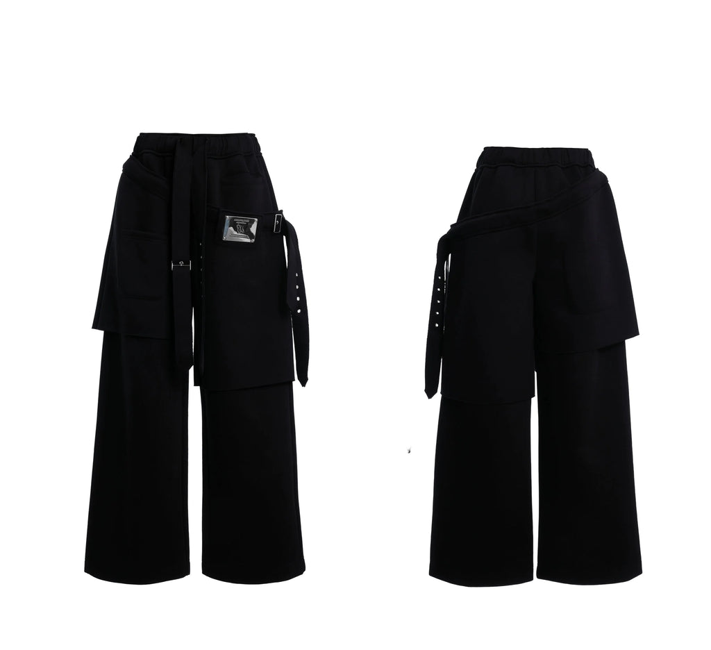 【25s Apr.】Deconstructed Ribbon Loose Mock Two-piece Sweatshirt Suit