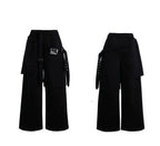 【25s Apr.】Deconstructed Ribbon Loose Mock Two-piece Sweatshirt Suit