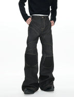 【26s Jan.】Hand-Stitched 14.5oz Raw Denim Knee-Panel Jeans