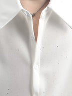 【26s May.】Sequin Detail Relaxed Shirt Jacket