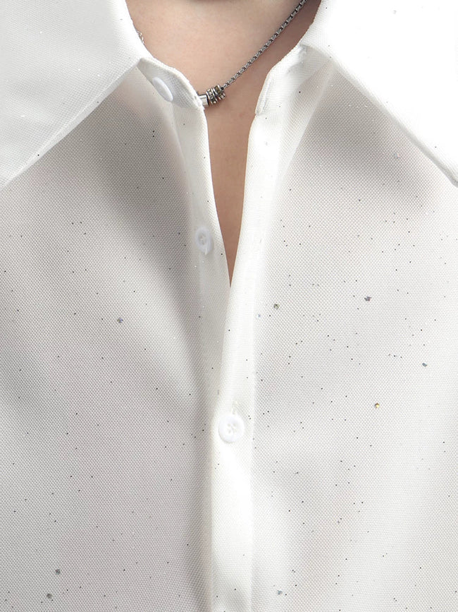【26s May.】Sequin Detail Relaxed Shirt Jacket Main Image