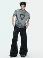 Hand-Painted Gradient Shoulder Tee