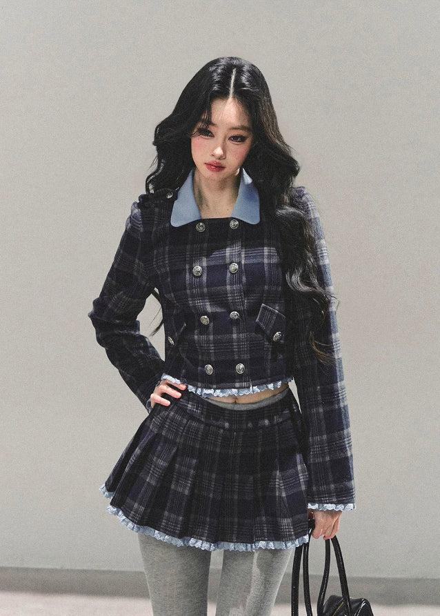 Proust Blue Plaid Academia Set