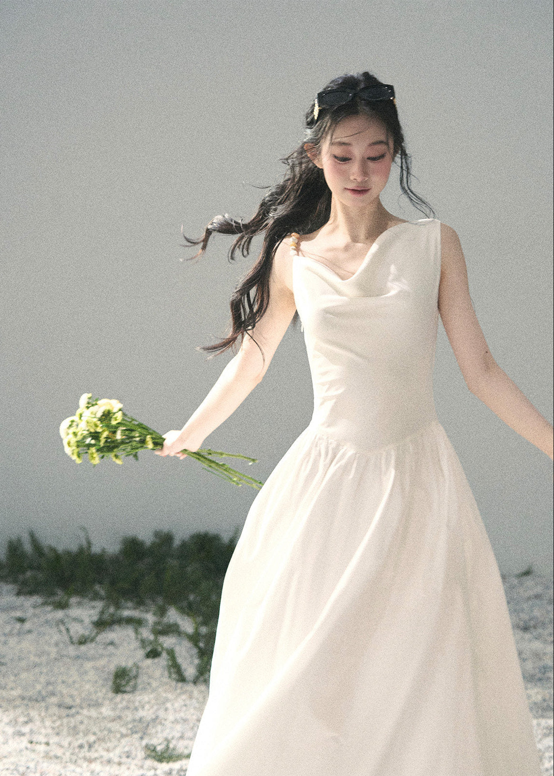 Moonlight Sonata Cotton Maxi Dress