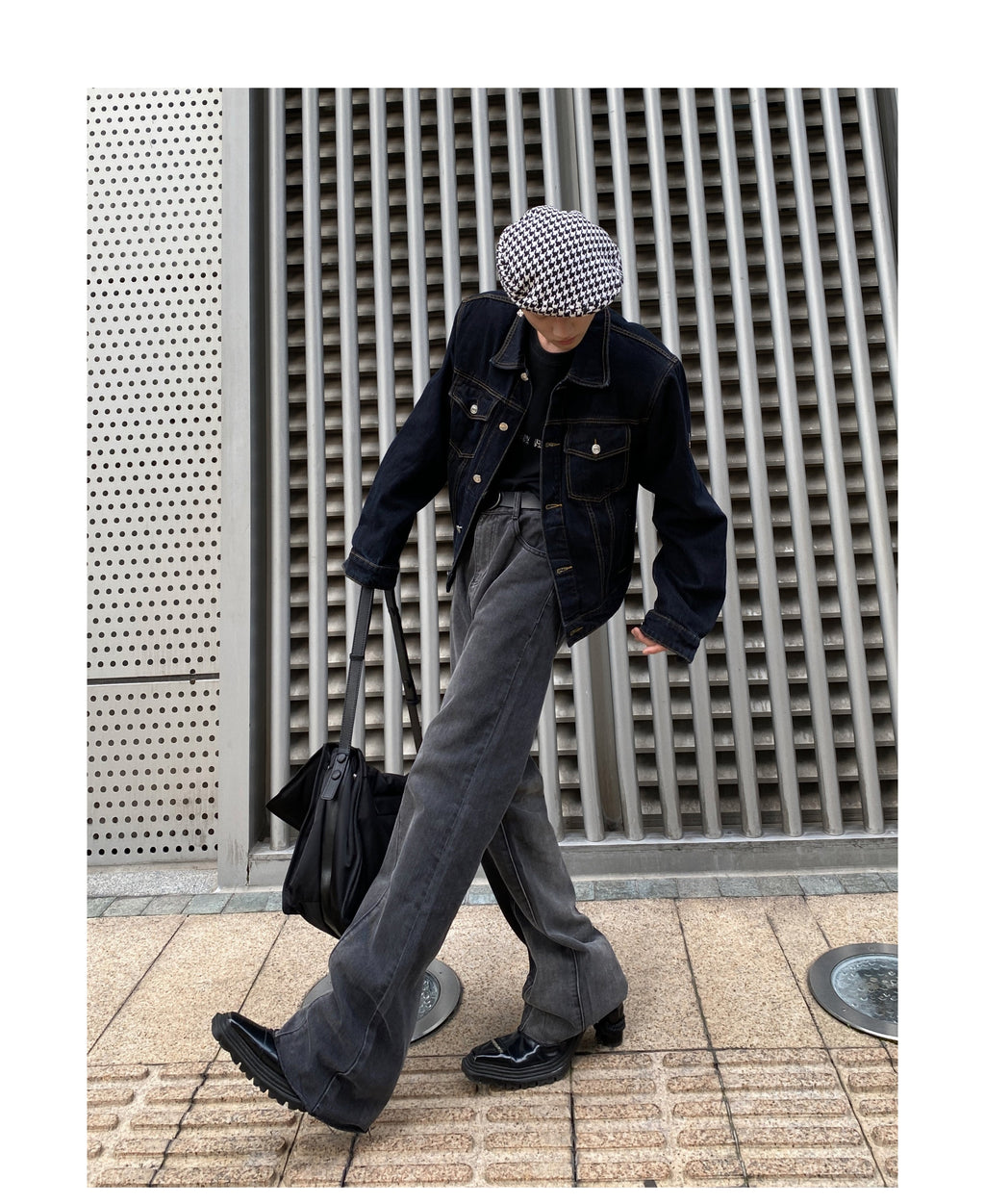 【25s Jul.】Contrast color tie-dye gradient flared jeans
