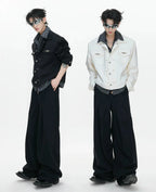 26s Feb.】Striped Faux-Layer Short Jacket