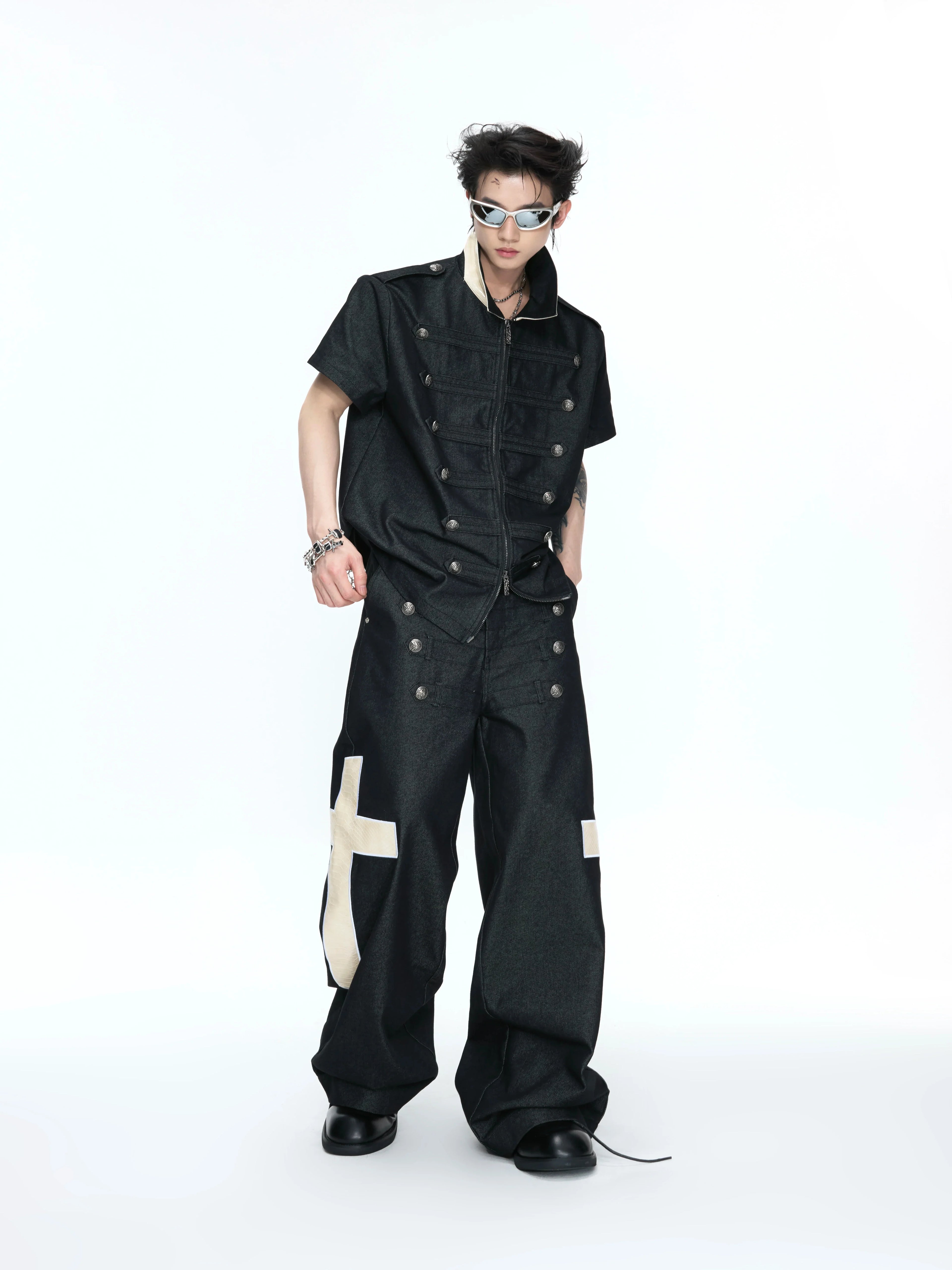【26s Apr.】Napoleonic Double-Breasted Tee & Cross Pants