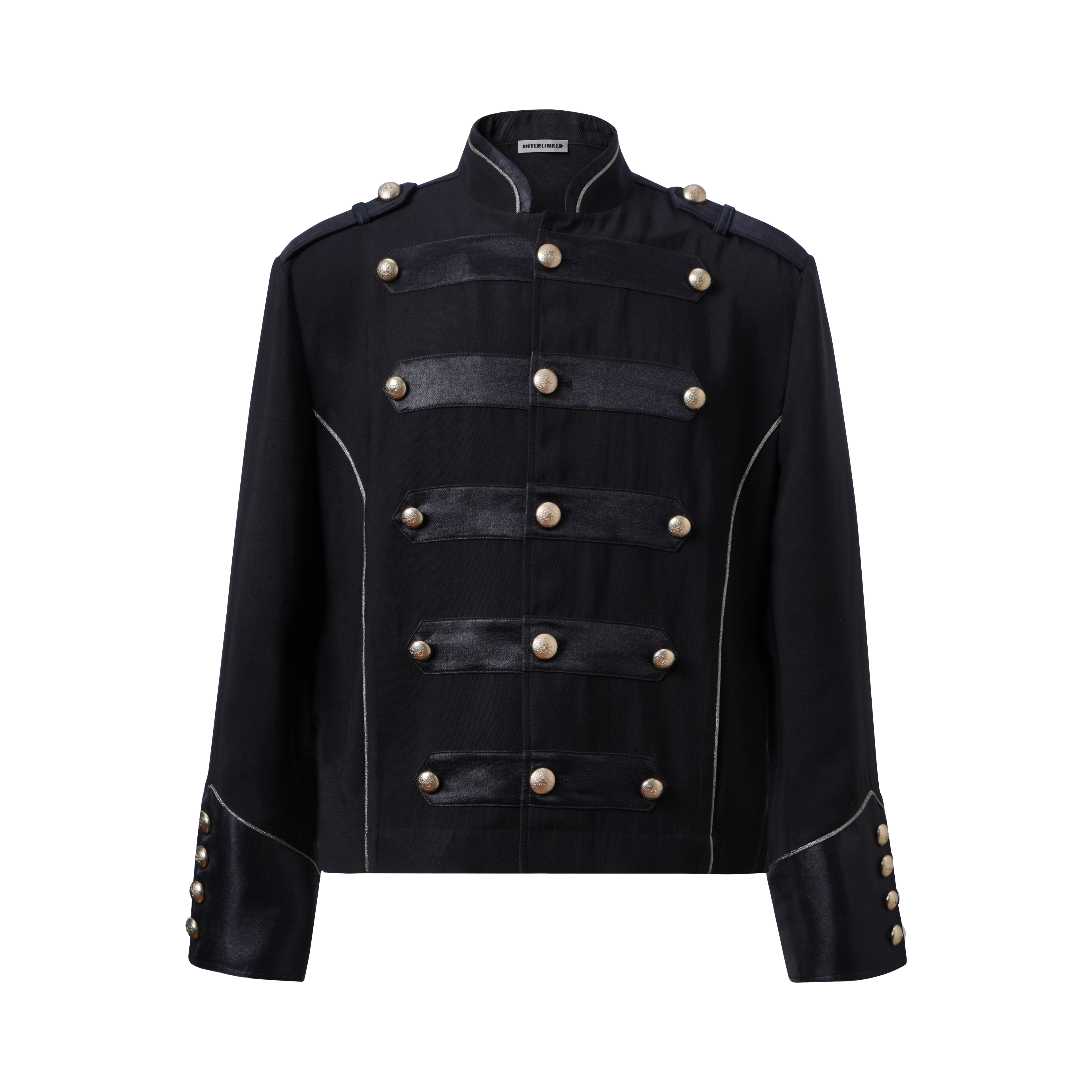 【26s May】Napoleonic Stand Collar Metal Button Lightweight Shirt Jacket