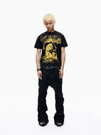 Vintage Rock Band Graphic Cropped Tee