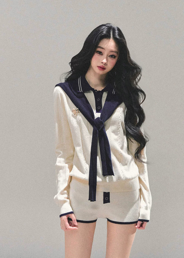 Seoul Prep Cozy Knit Shorts Set