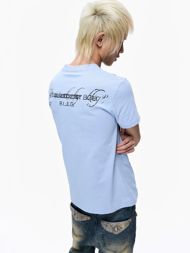 Washed Graffiti Cropped Tee Main Image