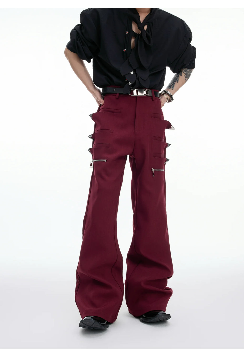 【25s Sep.】Vintage Metal Zipper 3D Pocket Pants