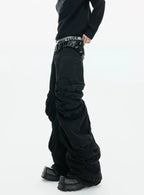 【26s Jan.】Deconstructed Vintage Curved Straight Denim Pants