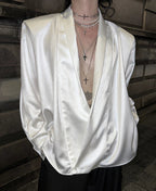 【26s Jan.】Minimal Leather Long-Sleeve Shirt