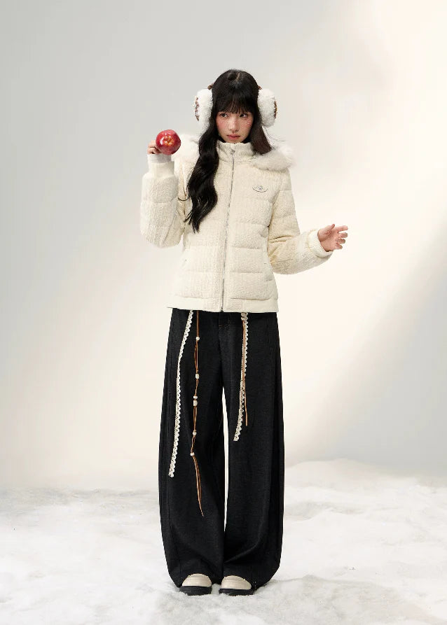 Winter Cloud Fur-Trim Down Jacket