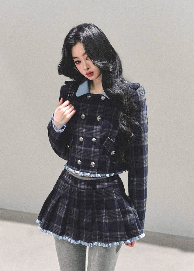 Proust Blue Plaid Academia Set