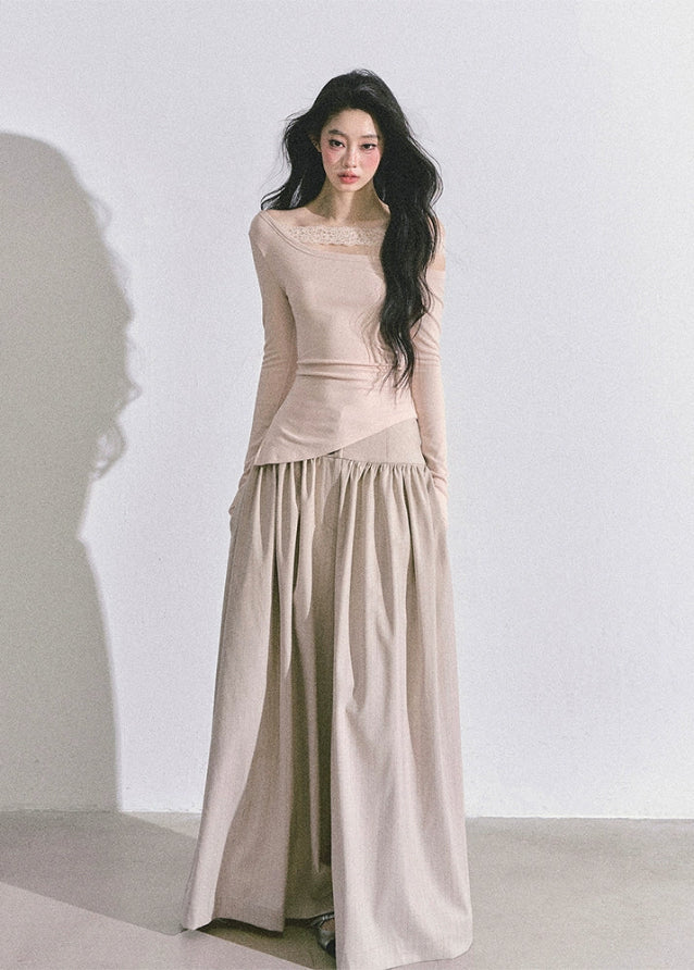 Parisien Asymmetry Lace Blouse