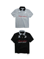 Contrast Sequin Polo Tee