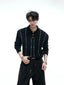 【25s Aug.】Pearl-Embellished Knit Polo Shirt