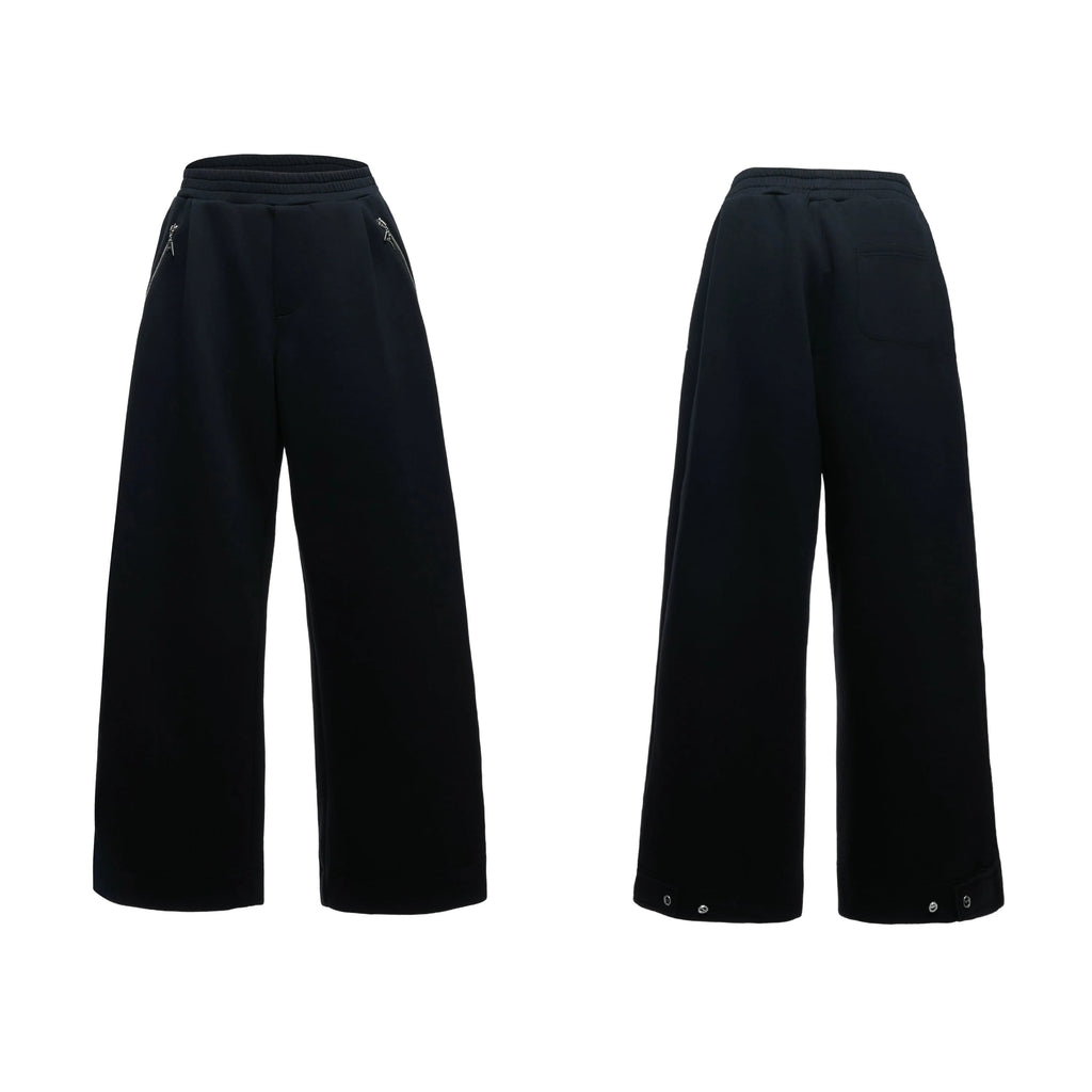 【25s Aug.】Mock Two-Piece Mock Neck Zip Hoodie & Sweatpants Set