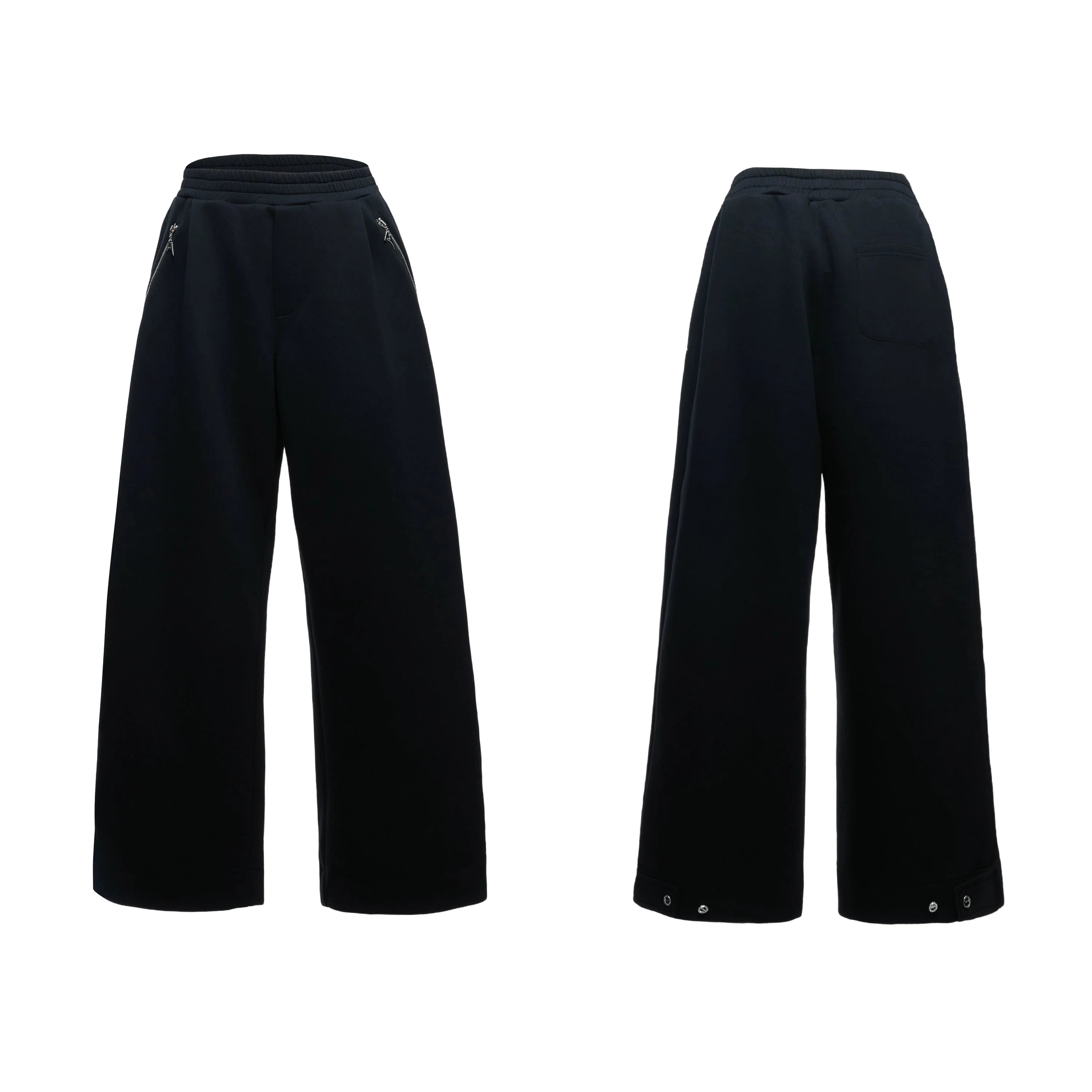 【25s Aug.】Mock Two-Piece Mock Neck Zip Hoodie & Sweatpants Set